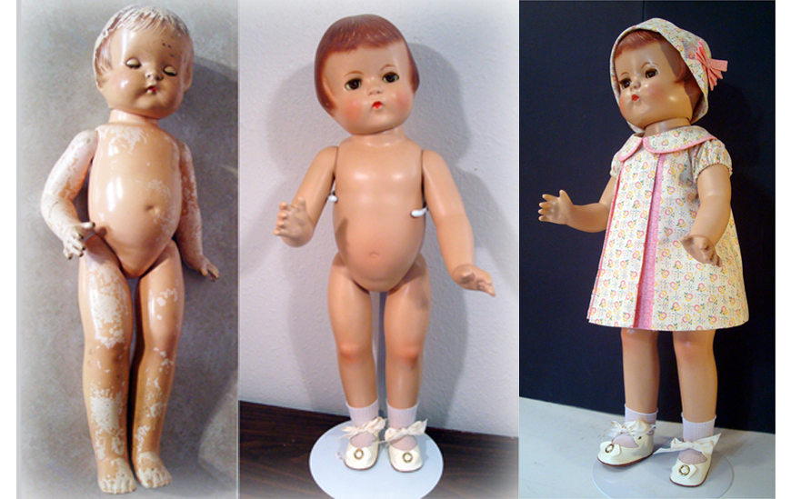 vintage doll restoration