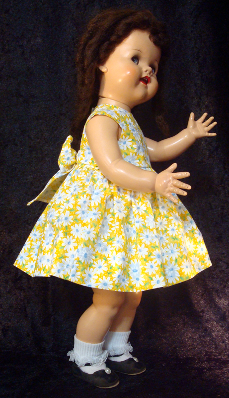 Saucy Walker Doll Sundress-Yellow