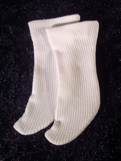 Ribbed Rayon Doll Socks fit Sweet Sue, Shirley Temple, Patsy Dolls, etc.
