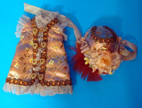 7"Bisque Doll Silk Dress4