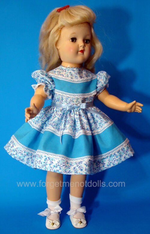 Turquoise Overlay Toni-Doll Dress