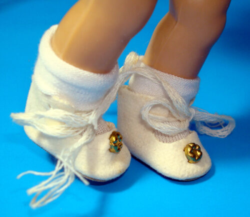 GinnyDoll AnkleTie Shoes 7-8"