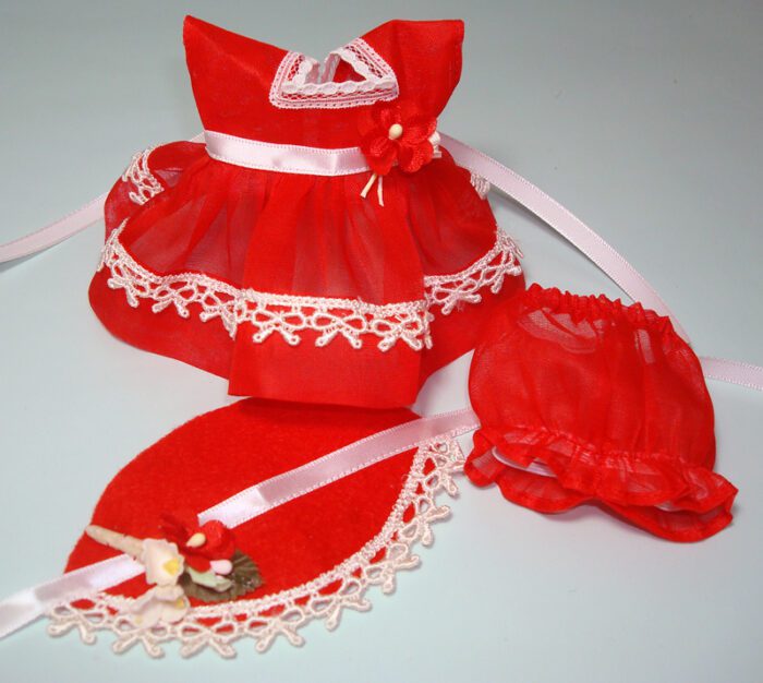 GinnyDoll Organdy Dress PantiesHat - Image 10